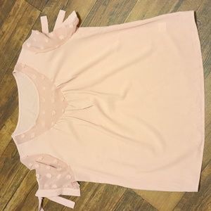 Shein curve womans 1X blush blouse NWOT